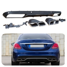 Διαχύτης για Mercedes C-Class W205 S205 (2014-2020) C63 Design για Sport Package