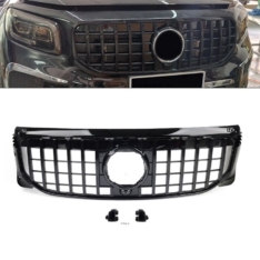 Μάσκα απλού προφυλακτήρα για Mercedes GLB (X247) (2019-2023) Panamericana Γυαλιστερό Μαύρο