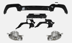 Διαχύτης για BMW Σειρά 3 G20 Sedan G21 Touring (2018-2022) M340i με τελικές απολήξεις